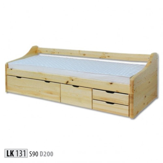 Jednolôžková posteľ 90 cm LK131