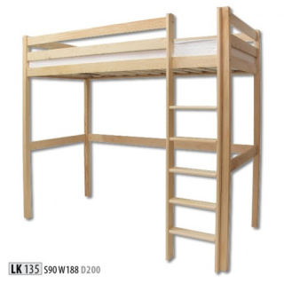 Poschodová posteľ 90 cm LK 135