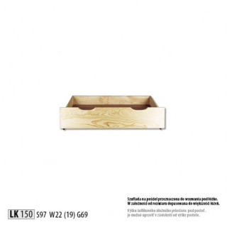 Úložný priestor pod posteľ (zásuvka) 97 cm LK 150