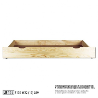 Úložný priestor pod posteľ (zásuvka) 195 cm LK 152