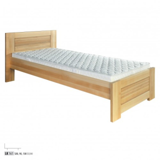 Jednolôžková posteľ 80 cm LK161 (buk)