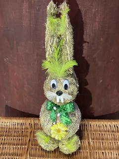 Veľkonočný zajac slamený 47 cm