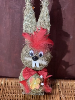 Veľkonočný zajac slamený 32 cm