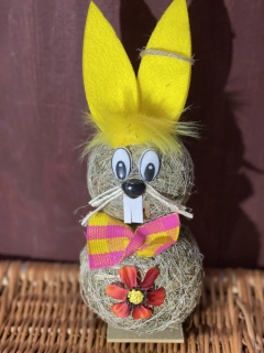 Veľkonočný zajac slamený 27 cm