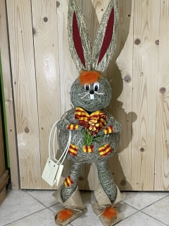Veľkonočný zajac slamený 110 cm
